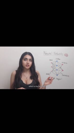 Zara Dar Instagram - What is a neural network? 

A neural network is a computational model inspired by the structure and function of the human brain. It consists of layers of interconnected nodes (neurons), where each connection has an associated weight. These networks are used to recognize patterns, classify data, and make predictions.

Neural networks learn by adjusting the weights of connections during training, which is typically done using a process called backpropagation and an optimization algorithm like gradient descent. This allows the network to minimize the error between its predictions and the actual results.
#stemgirls #girl #education