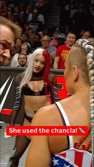 Zelina Vega Instagram - @zelinavegawwe’s chancla helped LWO secure the victory and advance in the World Tag Team Title Tournament! 👏👏👏