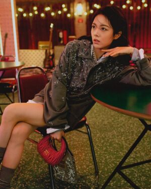 Zhao Jinmai Instagram - Miu Miu celebrates Chinese New Year with a collection capturing a spirit of joy and optimism, mirroring the celebratory moment. 

Featuring Miu Miu Brand Ambassador @Jinmai_Z.
Photographed by Jack Webb. 
Creative direction by @EdwardQuarmby.
Styled by @LottaVolkova.

#MiuMiu
#MiuMiuTheEncounter