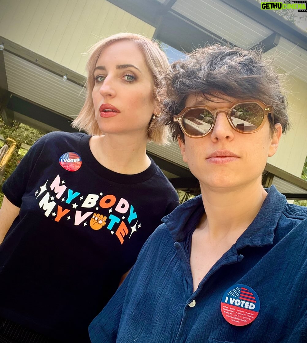 Zoe Lister-Jones - 7.7K Likes - Today I voted for @kamalaharris because I believe in our democracy. I believe in our ability to effect change. I believe in women’s bodily autonomy. I believe in trans rights. I believe in gun reform. I believe in an end to state sanctioned violence. I believe in immigrants rights. I believe in climate justice. I believe. I believe. I choose to believe #harriswalz2024