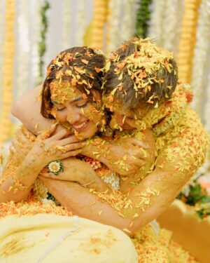 Aaliyah Kashyap Instagram - Some more moments from our Haldi 🌼