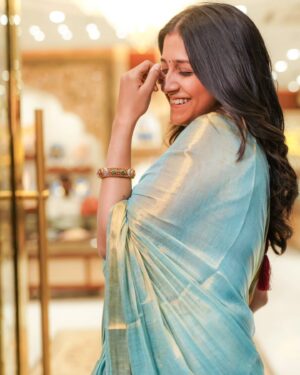 Aarohi Patel Instagram - Sarees make me the happiest 🥹🙌🏻
Stylist - @styleitwithniki
Assisted by - @__sakshirangwani
Saree - @eternitybysakshi
Jewellery - @p.c.chandrajewellers
Clicked by @badal_patel52 @chiragpanchal__
Put together by @kalakarassemble