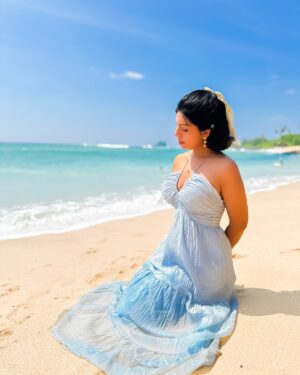 Aarya Maya Instagram - Mermaid moments 🌊🐚🦀

Dress by @fwd 

#beachlife #ootd #beachphotography #vacation #srilanka