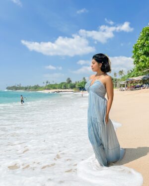 Aarya Maya Instagram - Mermaid moments 🌊🐚🦀

Dress by @fwd 

#beachlife #ootd #beachphotography #vacation #srilanka