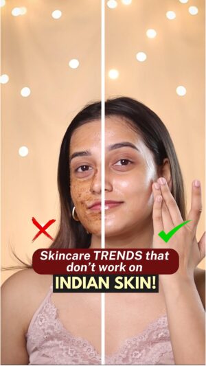 Aashi Adani Instagram - Busting the myths of skincare trends that DON’T work on Indian skin! ❌😳

#Femina #Beauty #Skincare #AashiAdani