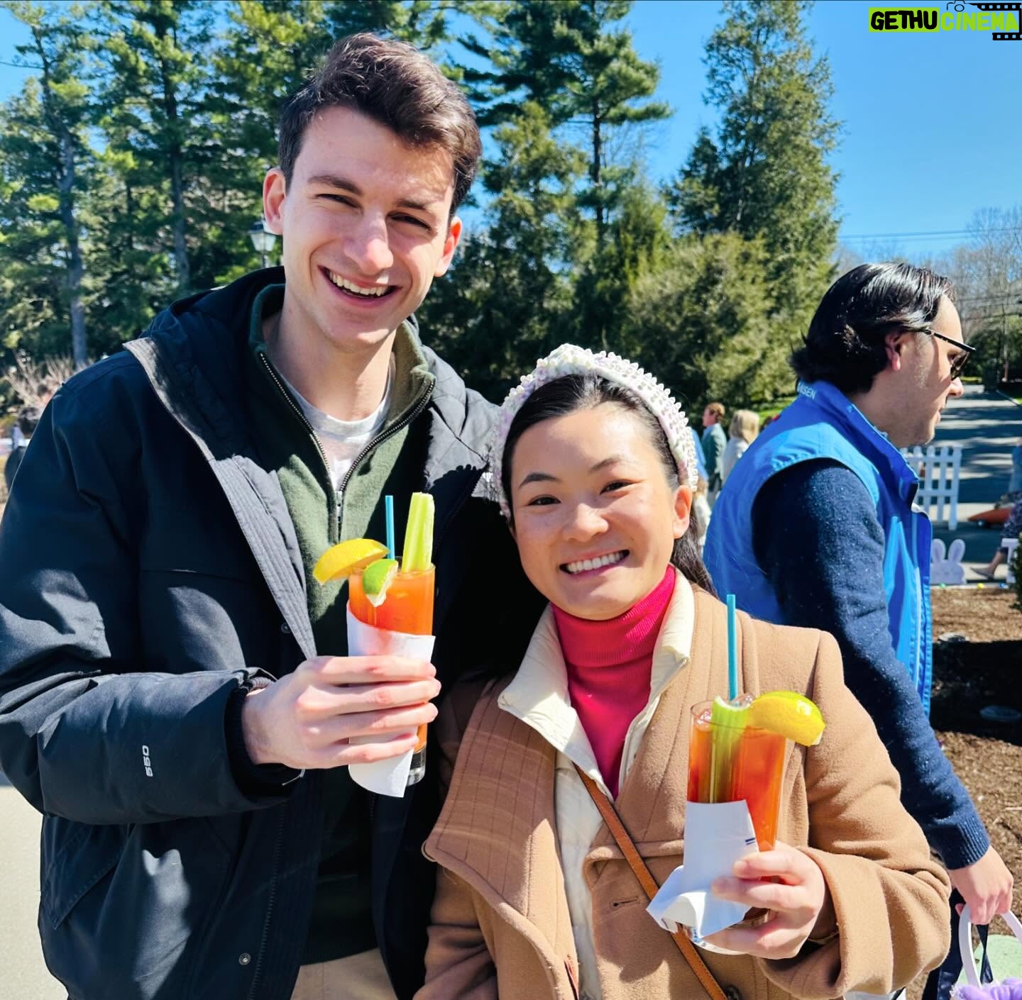 Abby Huntsman - 2.3K Likes - One day soon we won’t be able to get away with oversized bows and cheesy photos but for now I’ll hold on hard to it. Hopping into Easter Weekend with our favs 🐕 🥕 🐰