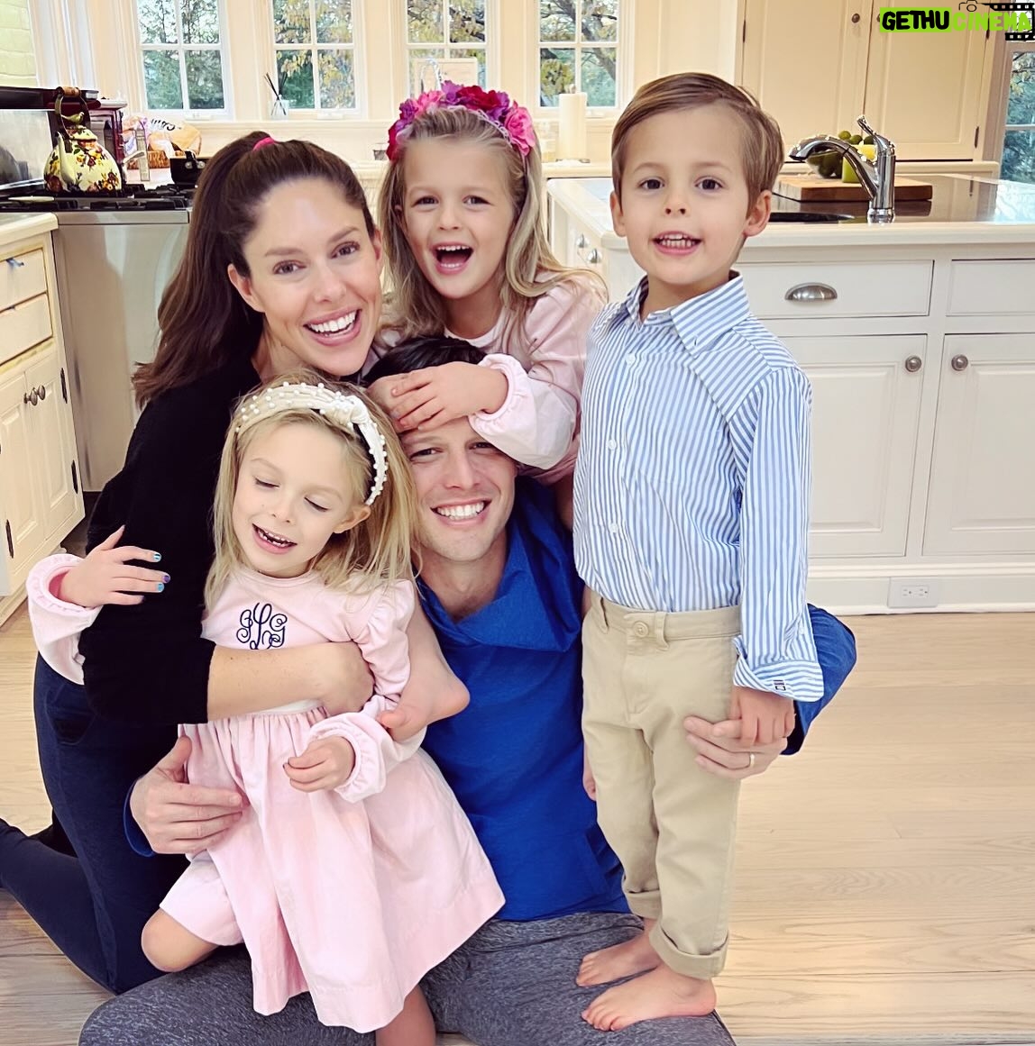 Abby Huntsman - 2.7K Likes - Parents in sweats, kids fully dressed. About sums up our life these days. Love this crew 💜 (pic cred @deidra.livingston)