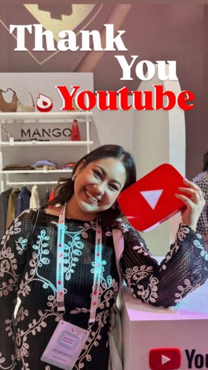 Aditi Shrestha Instagram - 22 year old Aditi would've SCREAMED so LOUD watching herself being shown as an example in front of so many brilliant creators🥹 @youtubeindia has empowered a generation of creators like me who find solace in front of the camera. THANK YOU YOUTUBE 🫶🏼 THE OG! for giving us a safe space for life 🧿♥️

#bestday 

@youtubecreators @youtubecreatorsindia