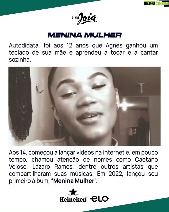 Agnes Nunes - 4.7K Likes - Um breve passeio pela trajetória de Agnes Nunes (@agnesnunes), a dona da voz que ecoará pelo Cine Joia no dia 1 de fevereiro, no show de lançamento do àlbum “O Amor e Suas Variáveis”, com abertura de Mari Froes (@froesmari)! 💎
🎟️ Garanta seu ingresso pelo link na bio.