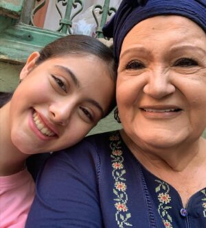 Aicel Ramzy Instagram - كواليس صفحة بيضا 🥹💓💓💓
#صفحه_بيضا #حنان_مطاوع #ميمي_جمال