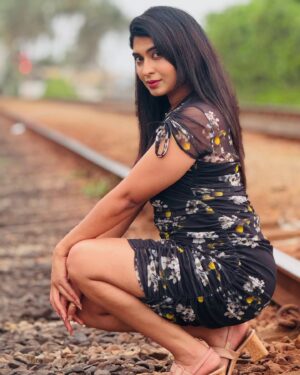 Akshita Bopaiah Instagram - 📸 🔪 🖤 one for u @chandanshettyofficial ❤️