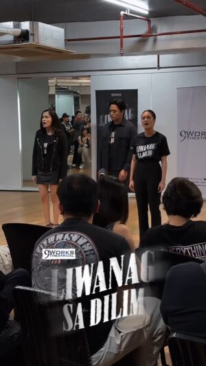 Alexa Ilacad Instagram - #Kisapmata #KungAyawMoHuwagMo from #LiwanagSaDilimMusical #PressVisit 1! #RicoBlanco #9WorksTheatrical