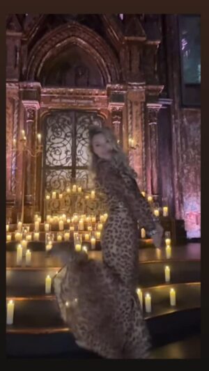 Alexandra Vino Instagram - The greatest end of #newyorkfashionweek with @selkie 
Wearing @zimmermann 🐆🐆🐆