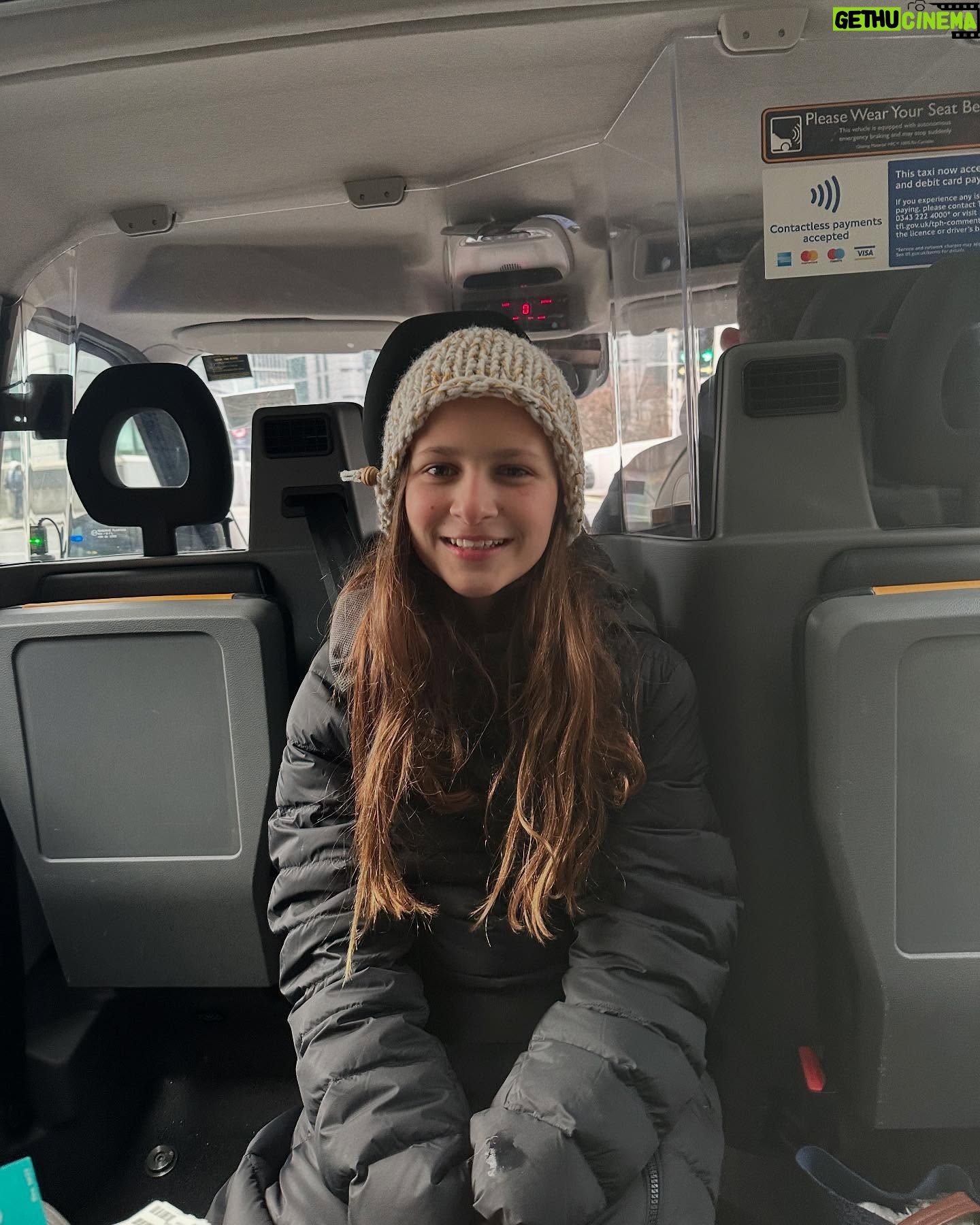 Alice Evans - 1.9K Likes - Elsie in the UK.
1) Having the time of her life staying up late playing card games with her auntie and uncle..
2) Flummoxed by the choice of chocolate and sweets in the local shop
3) First time on a train
4) First time in a Black Cab ( I can really sit backwards?)
5) (the best one) Momma why are there so many of those red ‘tourist’ buses in London? Me: oh honey - those are actually just buses.’ 😂
LOVE HER SO MUCH.
Oh and lastly I just asked her what her favorite part of the trip was and she said ‘definitely Pepper’ ( my friend Tilly’s cat!)