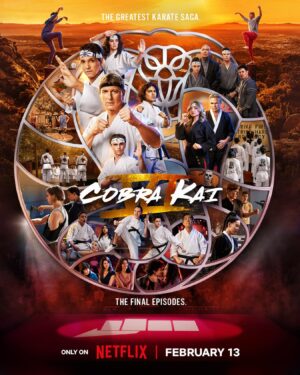 Alicia Hannah Instagram - THE FINAL POSTER!! 🥹 

Trailer dropping Monday… 🤸🏻‍♀️

Cobra Kai never dies 🐍