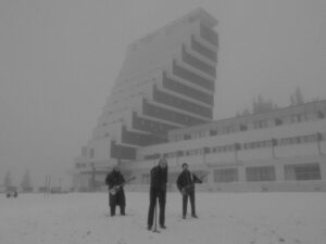 Alina Pyazok Instagram - When the guys from @molchatdomaband told me they wanted to film a live performance in front of the iconic brutalist Panorama Hotel in Slovakia, I immediately said, “I have to make this happen.” (For those who don’t know, this hotel is featured on the cover of their album that includes their most recognizable track, Судно.)

This shoot was truly legendary for me. I’ve always been fascinated by brutalist aesthetics, and Молчат Дома’s music feels like the perfect match for this setting. And we were super lucky with the first snow and the fog.

My goal was to give each song its own unique look and mood while capturing the magic of this iconic location. (Thank you @michaelaklanicova.) 
I hope we managed to make this moment feel timeless.

I’m incredibly grateful to the amazing production team in Bratislava who brought this vision to life. Huge thanks to the crew and everyone who made this possible!
Director: me
DOP: @michaelaklanicova
Production company: @nocap___collective
Executive producer: @monika_kraft
Production Manager: @mieskaa
Fashion stylist: @ksenia_sharonova
Ronin operator: @patrikbora
1AC: @mattjanosik
2AC: @gab_kubikova
Gaffer: @peto_sesto
Lights rental & crew: @daylightrental
Camera rental: @Filmsupport.sk
Transport: Neverendingstory.sk
Location: Panorama hotel Štrbské Pleso @panorama.strbskepleso
Grading: @ViktorMalygin
Video editing: @alina_pasok, @trin.art
VFX: @igoreyth
Band Outfits by @neo__museum 
Special thanks to Nick Marks 
And, of course, огромное СПАСИБО @shkutkoegor @rabochiyklass @deep__fish for your trust and your music. Love you, guys!