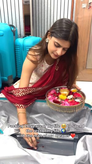 Alisha Rajput Instagram - Bachpan kb Beth gya 🩵

#shadi #rosha #marriage