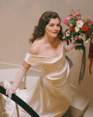 Amber Anderson Instagram - Starting out as friends before falling in love is a classic Hollywood trope, so it’s perhaps fitting that actors #AmberAnderson and #ConnorSwindells followed the same route to romance. The couple had stayed in touch after meeting on the set of @AutumnDeWilde’s #Emma, but it was bubbling together during lockdown that made them see one another in a new light. At the link in bio, the newlyweds share all the details of their Highlands wedding – officiated by #AlistairPetrie, who plays Swindells’s dad in #SexEducation – from the bride’s @VivienneWestwood gowns to the traditional ceilidh that closed out the night. 

Photographed by @TomMitchellPhoto, #AutumnDeWilde and #MeganSapak.