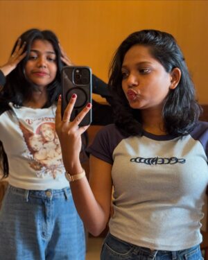 Amritha Shaji Instagram - 🤌🏻🤍 #sisters