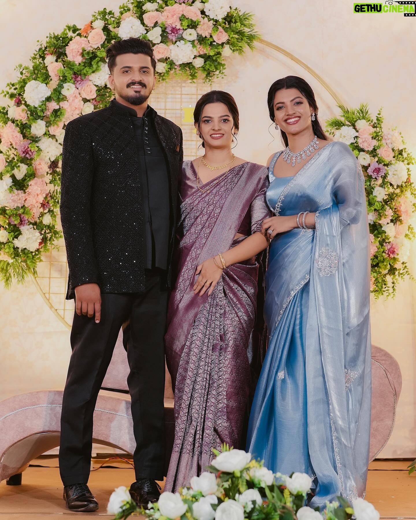 Amrutha Saju - 41K Likes - Finally! My sister has turned into a beautiful bride! I can’t believe she has grown up so fast. I still remember her tiny little face, calling me Ammu all the time, asking me this and that. Our little fights, the tears, and the happiness.Everything feels like just yesterday. And now, all of a sudden, she stands before me, a grown, mature woman, stepping into a new life with her love🤍
With her wedding, we celebrate her new journey and also welcome a new member into our family
All my blessings to my sweet little one and her husband🤍 @aparna__alappattu_ & @su_tt_uz