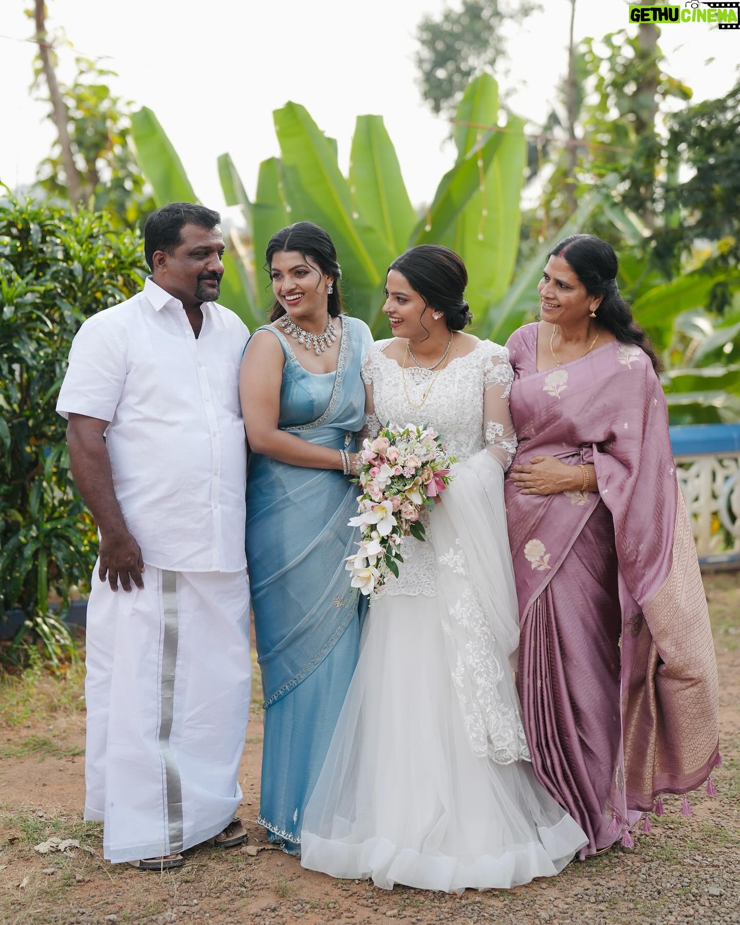 Amrutha Saju - 41K Likes - Finally! My sister has turned into a beautiful bride! I can’t believe she has grown up so fast. I still remember her tiny little face, calling me Ammu all the time, asking me this and that. Our little fights, the tears, and the happiness.Everything feels like just yesterday. And now, all of a sudden, she stands before me, a grown, mature woman, stepping into a new life with her love🤍
With her wedding, we celebrate her new journey and also welcome a new member into our family
All my blessings to my sweet little one and her husband🤍 @aparna__alappattu_ & @su_tt_uz