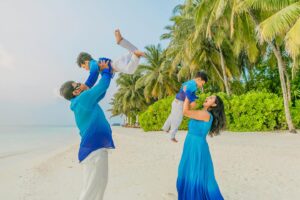Amulya Instagram - A happy and peaceful family is truly a blessing 🧿 💙  Happy valentines Day to my valentine 💙
@jagdishrchandra @atharv.aadhav  Thank you @tours_i_go_holiday  for arranging these lovely memories 💙