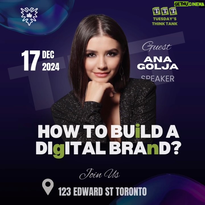 Ana Golja - 186 Likes - 📣 BUILD A DIGITAL BRAND!📣
Featuring our 3rd distinguished guest: ANNA GOLJA
- Lead role in "Degrassi" for 6 seasons
- Emmy nomination in 2014 for "Degrassi"
- Canadian Screen Award nomination in 2016 for "Full Out"
- First Broadway role at 11 in "White Christmas"
- Released debut album "Epilogue" in 2018 (reached #26 on iTunes Pop Chart)
- Released EP "Strive" in 2021
- "The Fanatic" (with John Travolta)
- "The Cuban" (produced and starred)
- Currently working on 5 international feature films
𝗘𝘃𝗲𝗻𝘁 𝗗𝗲𝘁𝗮𝗶𝗹𝘀
Date: December 17th, 2024
Location: 123 Edward Street, Downtown Toronto
𝗧𝗼𝗽𝗶𝗰: 𝗛𝗼𝘄 𝘁𝗼 𝗕𝘂𝗶𝗹𝗱 𝗮 𝗗𝗶𝗴𝗶𝘁𝗮𝗹 𝗕𝗿𝗮𝗻𝗱
——-
𝗔𝗯𝗼𝘂𝘁 Ana Golja!
Ana Golja, born in Toronto in 1996, is a versatile Canadian artist with a remarkable career in acting and music. She began dancing at 5 and acting at 9, landing her first role in "1-800 Missing". With 19 years of experience, Ana has worked in film, television, and theatre, including notable roles on Disney, Family Channel, and Nickelodeon.
Her breakthrough came with "Degrassi", where she played Zoe Rivas for 6 seasons, earning an Emmy nomination in 2014. Ana’s other significant projects include "Full Out", « The Fanatic », and « The Cuban », showcasing her range as an actress and producer.
Ana’s musical journey began at 11 with Broadway roles and training at The Royal Conservatory in Toronto. She released her debut album « Epilogue » in 2018, reaching #26 on iTunes Pop Album chart, followed by an EP « Strive » in 2021. Inspired by artists like Amy Winehouse and Nina Simone, Ana continues to evolve musically, with a new EP set for 2025 release.
———
𝗪𝗵𝘆 𝗔𝘁𝘁𝗲𝗻𝗱?
1. Learn from Anas 19 years of experience in the industry.
2. Gain insights on digital brand development from a recognized industry leader
3. Network with like-minded professionals and aspiring leaders
𝘋𝘰𝘯’𝘵 𝘮𝘪𝘴𝘴 𝘵𝘩𝘪𝘴 𝘰𝘱𝘱𝘰𝘳𝘵𝘶𝘯𝘪𝘵𝘺 𝘵𝘰 𝘭𝘦𝘢𝘳𝘯 𝘧𝘳𝘰𝘮 Ana𝘴 𝘦𝘹𝘱𝘦𝘳𝘪𝘦𝘯𝘤𝘦𝘴 𝘢𝘯𝘥 𝘪𝘯𝘴𝘪𝘨𝘩𝘵𝘴 𝘰𝘯 𝘣𝘶𝘪𝘭𝘥𝘪𝘯𝘨 𝘢 𝘥𝘪𝘨𝘪𝘵𝘢𝘭 𝘣𝘳𝘢𝘯𝘥 𝘪𝘯 𝘵𝘰𝘥𝘢𝘺’𝘴 𝘧𝘢𝘴𝘵-𝘱𝘢𝘤𝘦𝘥 𝘸𝘰𝘳𝘭𝘥!
Let’s come together to learn, collaborate, and build a br