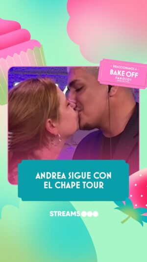 Andrea Del Boca Instagram - ¡Siguen los besos! 💋❤️Andrea del Boca se chapó a @kennyspalacios 😱😘

Mirá #BakeOffFamosos con @kennyspalacios y @anto.arboscelli por Twitch.tv/telefe y Youtube Telefe 📲

Volvé a ver los episodios en @disneyplusla 👈