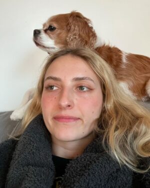 Anna Collins Instagram - This morning I had to say goodbye to my baby, my soul dog, my everything. You came into my life when I needed you the most. Words can’t describe the way my heart is broken into a million pieces. Fred I love you, thank you for raising me, taking me through my 20’s, being there for me through everything. I’m holding your love with me forever. You were and are my healer and my guardian angel. Thank you for looking out for me and teaching me unconditional love. Hold your furry friends extra tight for me tonight. I love you Fred forever forever forever and always. 🤍 🌈