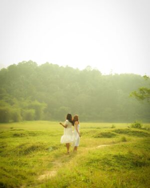 Ansha Mohan Instagram - In a quiet, pleasant meadow,
Beneath a summer sky,
Where green old trees their branches waved,
And winds went singing by;
Where a little brook went rippling
So musically low,
And passing clouds cast shadows
On the waving grass below;
Where low, sweet notes of brooding birds
Stole out on the fragrant air,
And golden sunlight shone undimmed
On all most fresh and fair;--
There bloomed a lovely sisterhood
Of happy little flowers,
Together in this pleasant home,
Through quiet summer hours.
No rude hand came to gather them,
No chilling winds to blight;
Warm sunbeams smiled on them by day,
And soft dews fell at night.
So here, along the brook-side,
Beneath the green old trees,
The flowers dwelt among their friends,
The sunbeams and the breeze.

( Clover Blossom by Louisa May Alcott )

Muse : @taachhi | @ansha_mohan 
Photography : @ashiya.pamagadan 
MUA : @hudabe__ 
Outfits : @kiona__store 

#sisterhood