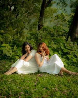 Ansha Mohan Instagram - In a quiet, pleasant meadow,
Beneath a summer sky,
Where green old trees their branches waved,
And winds went singing by;
Where a little brook went rippling
So musically low,
And passing clouds cast shadows
On the waving grass below;
Where low, sweet notes of brooding birds
Stole out on the fragrant air,
And golden sunlight shone undimmed
On all most fresh and fair;--
There bloomed a lovely sisterhood
Of happy little flowers,
Together in this pleasant home,
Through quiet summer hours.
No rude hand came to gather them,
No chilling winds to blight;
Warm sunbeams smiled on them by day,
And soft dews fell at night.
So here, along the brook-side,
Beneath the green old trees,
The flowers dwelt among their friends,
The sunbeams and the breeze.

( Clover Blossom by Louisa May Alcott )

Muse : @taachhi | @ansha_mohan 
Photography : @ashiya.pamagadan 
MUA : @hudabe__ 
Outfits : @kiona__store 

#sisterhood