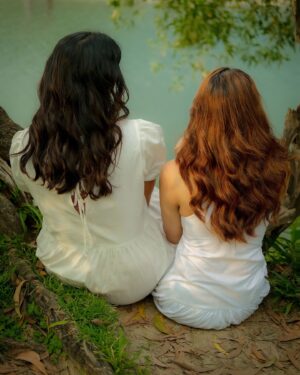 Ansha Mohan Instagram - In a quiet, pleasant meadow,
Beneath a summer sky,
Where green old trees their branches waved,
And winds went singing by;
Where a little brook went rippling
So musically low,
And passing clouds cast shadows
On the waving grass below;
Where low, sweet notes of brooding birds
Stole out on the fragrant air,
And golden sunlight shone undimmed
On all most fresh and fair;--
There bloomed a lovely sisterhood
Of happy little flowers,
Together in this pleasant home,
Through quiet summer hours.
No rude hand came to gather them,
No chilling winds to blight;
Warm sunbeams smiled on them by day,
And soft dews fell at night.
So here, along the brook-side,
Beneath the green old trees,
The flowers dwelt among their friends,
The sunbeams and the breeze.

( Clover Blossom by Louisa May Alcott )

Muse : @taachhi | @ansha_mohan 
Photography : @ashiya.pamagadan 
MUA : @hudabe__ 
Outfits : @kiona__store 

#sisterhood