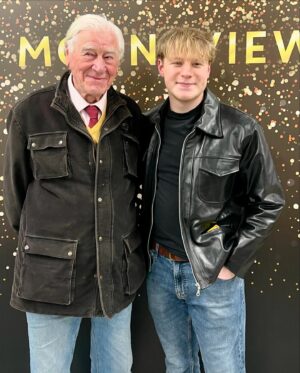 Anthea Turner Instagram - Happy 92nd Birthday Dad 🥳
You’re the bomb and we all love you ♥️
 @wendy_turner_webster came down with the ‘Lurgy’ so our trip the Greenwich Maritime Museum we will do on another day v soon. 
Not been there myself, since I played John Harrison in a Blue Peter film about Longitude wearing an itchy wig ! 🕰️ 😂

Last picture is one I gave Dad in a lovely frame. Mum had come filming with me, it was an about Britain holiday program and the subject was ‘rambling’ you can see here Mums idea of rambling clothes! 
I never saw her in Jeans, anything with a logo and even when she was ill always ‘front door ready’ with lipstick on should anyone pop in. ♥️♥️♥️