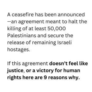 Antoinette Lattouf Instagram - Yes a ceasefire is needed. But if this development doesn’t feel like justice or a victory for human rights: here are 9 reasons why.