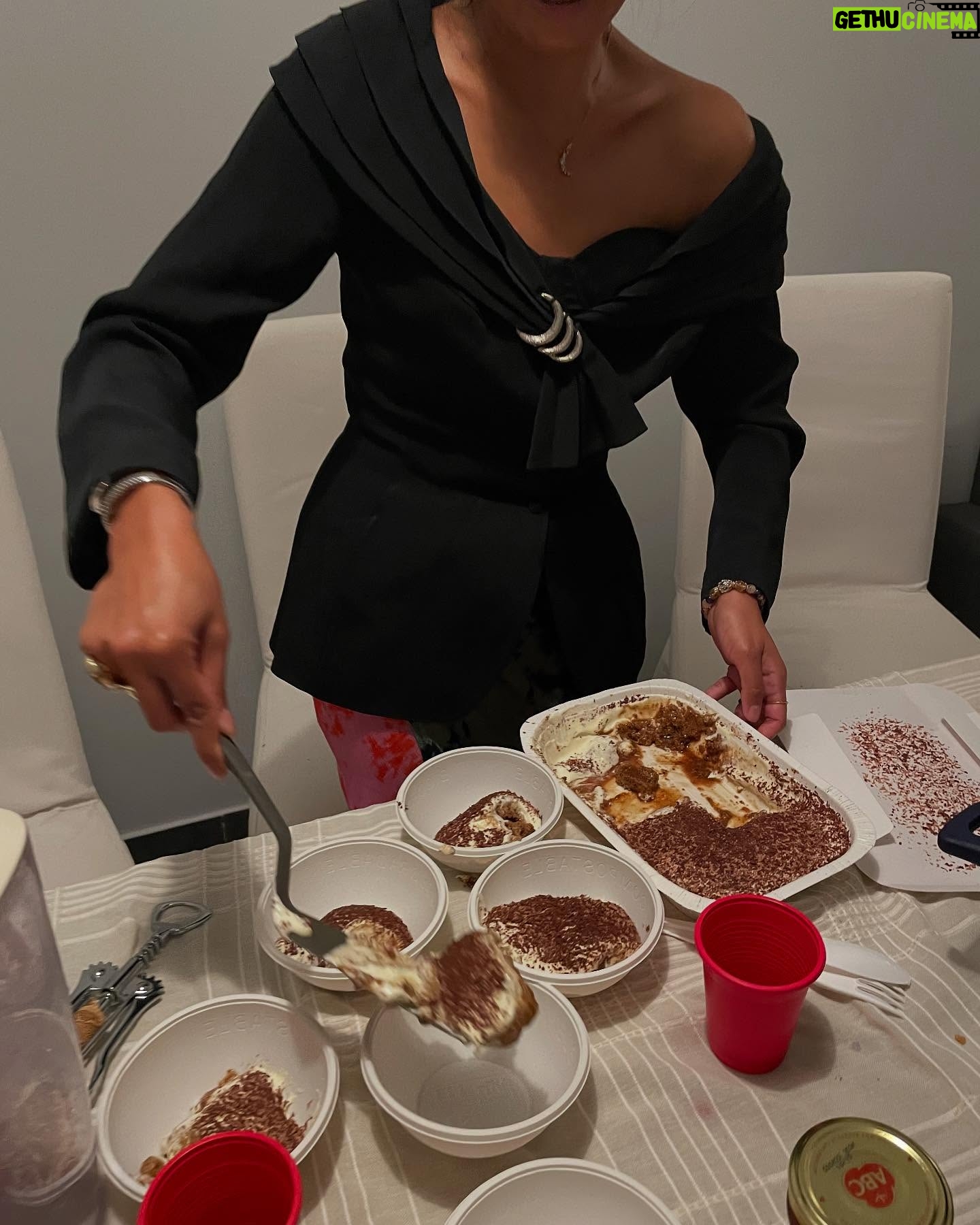 Asmara Abigail - 1.7K Likes - Perché non possiamo fare il pranzo della domenica senza @tiramisuasmara 💜✨ (because we cannot do the Sunday brunch without Tiramisù Asmara)
Tiramisù Asmara, originally created by @akua.calda and his ‘la nonna’ secret recipe in 2019 and we developed the new combination until it is finally locked in July 2019 between Milan, Ciputat and Tokyo.
Tiramisù Asmara is about the joy of friendship and sharing your food with your love ones around the table, enriched by the conversation that happened around the dining table, whether it is caring, creative and intellectual dialogues or just pure humor. I am forever grateful with the love that I share with my closest friends, the way we nurture and taking care of each other in any place in the world, I know we are always there for each other, the universal bond that is genuine and priceless crossing boundaries of time and space. #longdistancefriendship 🦋 I am forever proud of my friends, for their struggles and their power to thrive and to keep on going.
And that is the philosophy of Tiramisù Asmara.
After our collaboration with @potboyaru we are going to be back for our next special collaborations, aspettiamo un po’ (let’s wait for awhile)! STIAMO ARRIVANDO A @stockroom.bar 🦋✨🍸
And yes I only serve my tiramisù in @manfredthierrymugler @muglerofficial ✨🍸
#tiramisùasmara #approvedbytheitalians #foodforthought