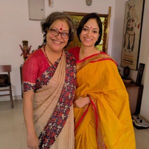 Basabdatta Chatterjee Instagram - মা সরস্বতীর আরাধনা আর সঙ্গে একটু আড্ডা।

 Photo courtesy @muadipankar ❤️

#saraswati #pujo #adda #blessings