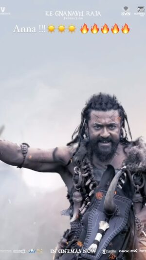 Brindha Sivakumar Instagram - Kanguva ‘s love for his people, justification ,acceptance of the child’s anger, forgiveness, compassion and love towards the child were the points that impressed me.  The way the women were trained to fight and the one man war sequence were vera level high moments for me as an audience! The sound levels have been altered . Experience kanguva in theatres near you 🔥🔥🔥