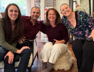 Camryn Manheim Instagram - Happy ChristmaHanukkah everyone. Sending you love and holiday cheer from my family to yours. ❤️🌲🕎🎁🙏