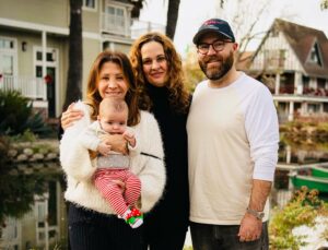 Camryn Manheim Instagram - Happy ChristmaHanukkah everyone. Sending you love and holiday cheer from my family to yours. ❤️🌲🕎🎁🙏