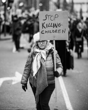 Carice van Houten Instagram - 20 observations from today's protest in London.