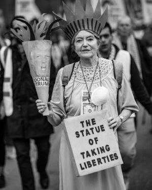 Carice van Houten Instagram - 20 observations from today's protest in London.