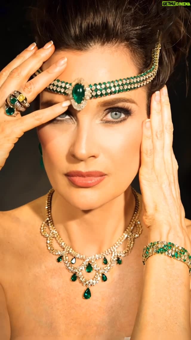 Carol Alt - 10.6K Likes - “Green speaks in emeralds, whispers in dollar bills, and shouts in lush grass. 🌿💸✨ #GreenIsTheNewBlack” #photo by @ezequieldelarosa #style by @stylisttyronmayes #makeup by @reneegarnes #hair by @moizalladina #location @ezstudios