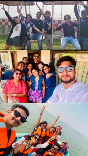 Chandrayee Ghosh Instagram - Picnic with rangamoti tirandaj poribaar ❤️🤩🥰❤️
.
.
.
.
.
#rangamotitirandaj #picnic #lotsoflove #lotsoffun #coactors #reels #reelspost #1 #instaaudio #bollywoodsongs #chennaiexpress #rptd #transitionreels #chandreyeeghosh #Explore #official_chandreyee_ghosh 
[RangaMoti Tirandaj Family, Lots of fun, Reels, Reels Instagram, Post Explore , Picnic Day, Instagram, Chandreyee Ghosh]