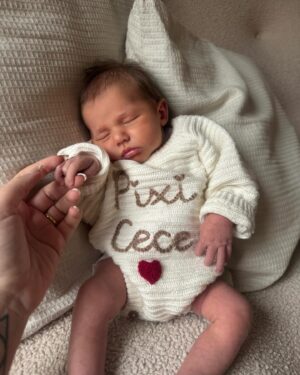 Charlotte Crosby Instagram - Our Pixi CeCe 🥹😍 
Thankyou @stitchedbyamelia for kindly gifting these precious custom pieces for the girls! 🥰 guys wait until you see the sister ones I got 🥲🥲🥲