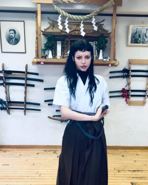 Charlotte Kemp Muhl Instagram - Samurai and Kyūdō training