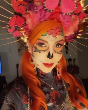 Chastity Ashley Instagram - Happy Dia De Los Muertos! 💀 🌼

Día de los Muertos teaches us that death is not an end but a transformation. It’s a cycle where life and death dance together in an eternal rhythm. By remembering and celebrating, we keep the spirit of our ancestors alive, weaving their essence into the fabric of our existence. 

Today, I am reminded that every life story, including mine, is a thread in the larger tapestry of the human experience. Each one, whether vibrant with life or faded with memory, contributes to the whole. Honoring the dead is to honor life itself, to celebrate the gift we’ve been given, and to pass this vibrant, life-affirming tradition on.

As the candles flicker, and the incense burns, let us remember, let us celebrate, and let us live. In living well, we honor those who came before us that paved the way for those whom come after. This is the beauty,depth, and soulful essence of Día de los Muertos.

#diadelosmuertos #happydiadelosmuertos #honor #life #honorthedead #transcend