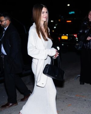 Chloe East Instagram - Much gratitude to @khaite_ny for having me at their FW25 show. Truly stellar 🪐