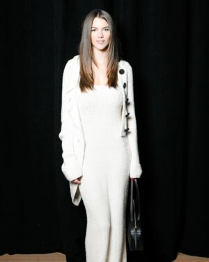 Chloe East Instagram - Much gratitude to @khaite_ny for having me at their FW25 show. Truly stellar 🪐