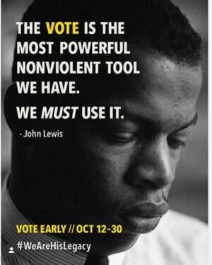 Christine Adams Instagram - Anyone who knows me knows I have  ALWAYS been engaged and involved in mobilizing voters in ATL. Georgia. 
I became a citizen in Atlanta Georgia because I believe that it is not just my power it is also a privilege others before me didn’t have.
In this historical election I remember how America used to inspire hope around the world. It’s the whole reason I went there. Land of dreams. Land of possibility. A magical place where you could be anything you could imagine.
Now you can’t be a woman, you cant be black, 
you can’t be gay, an immigrant or even Puerto Rican. The list goes on and on…
I continue to remain hopeful that good triumphs over evil because  that’s what it really comes down to at this point. 
This year I voted absentee because I’m thousands of miles away and god knows if my ballot will make it. 
Either way I still believe in the power of the vote and the hope and the promise of America. 
#vote 🗳️ #kamalaharris ✊🏾🇺🇸