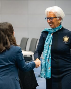 Christine Lagarde Instagram - I was delighted to meet 30 incredible young women this week.

They’re recipients of the ECB Scholarship for Women and joined us in Frankfurt for a three-day study visit.

What a privilege it was to answer the questions and to also hear from them on their experiences as students in subjects where women are traditionally underrepresented.

I wish them a lot of success in their studies and future careers!